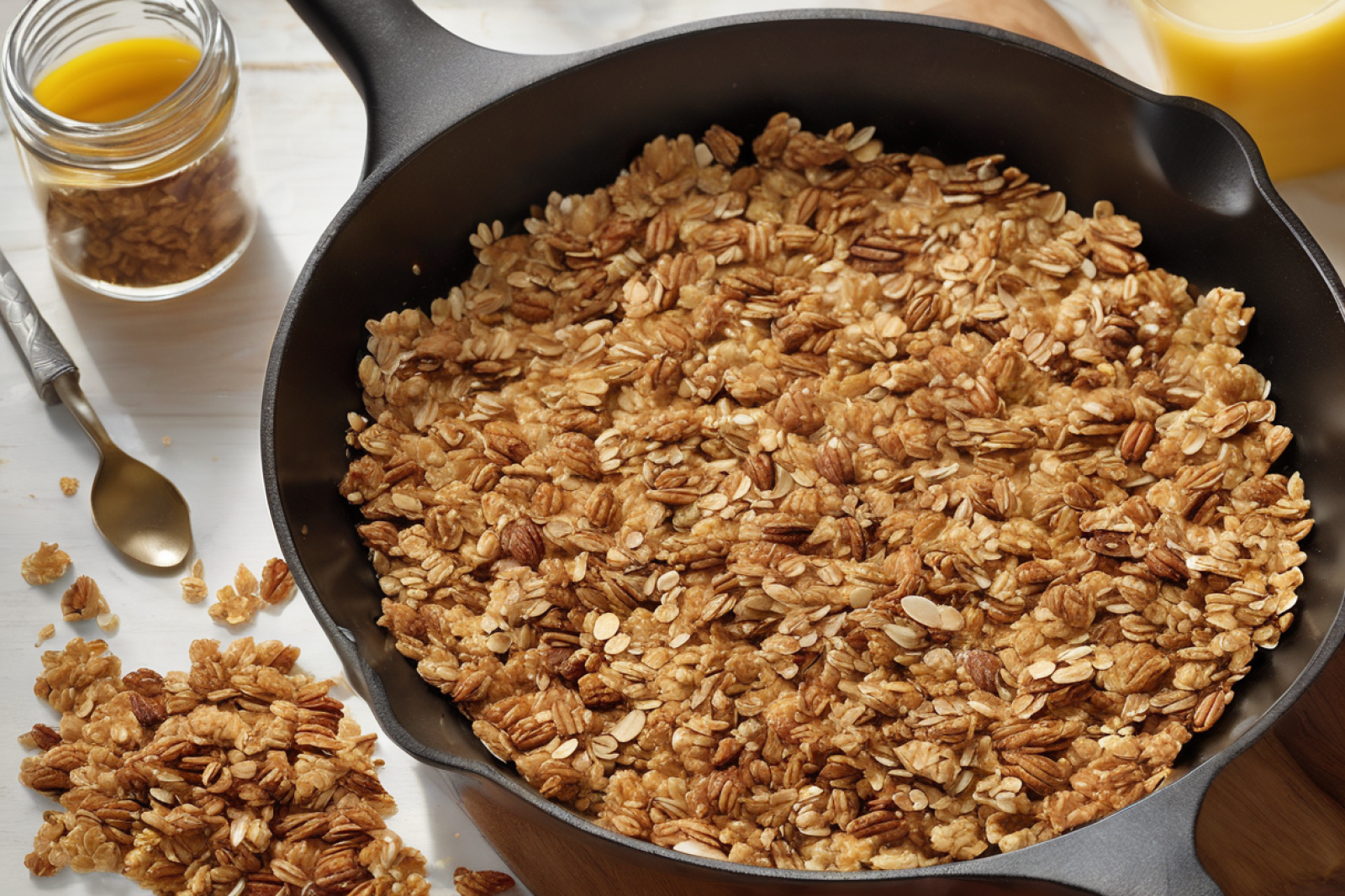 Crunchy Stovetop Granola Delight