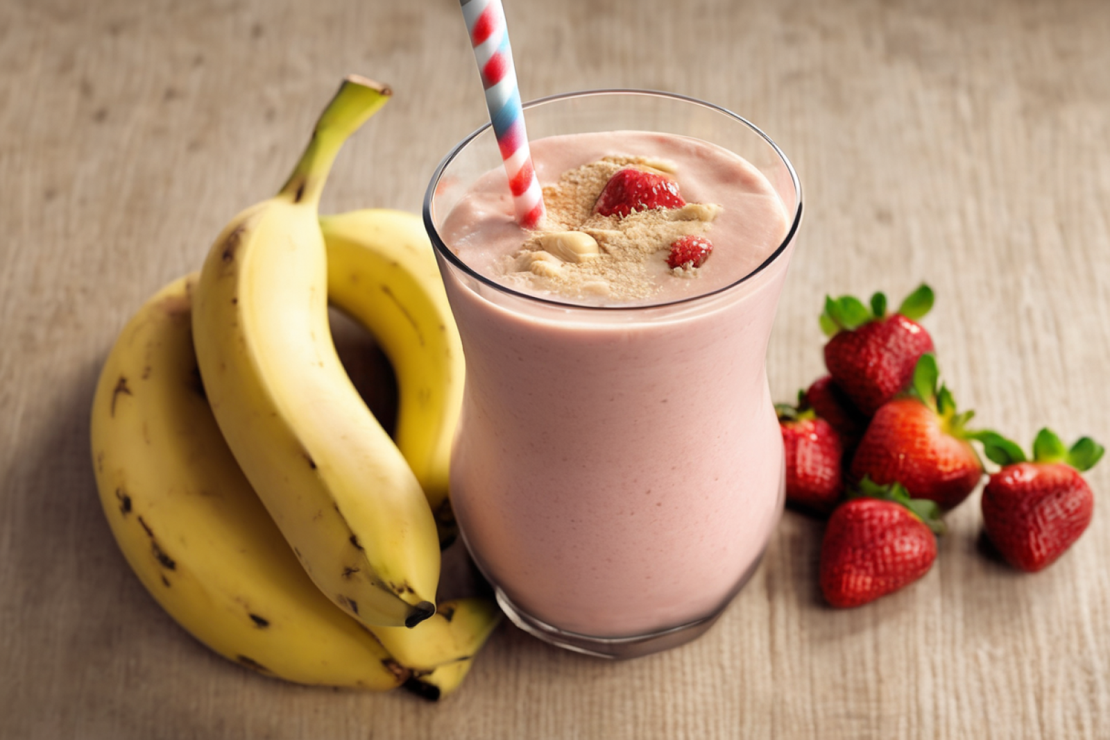 Strawberry Banana Protein Smoothie