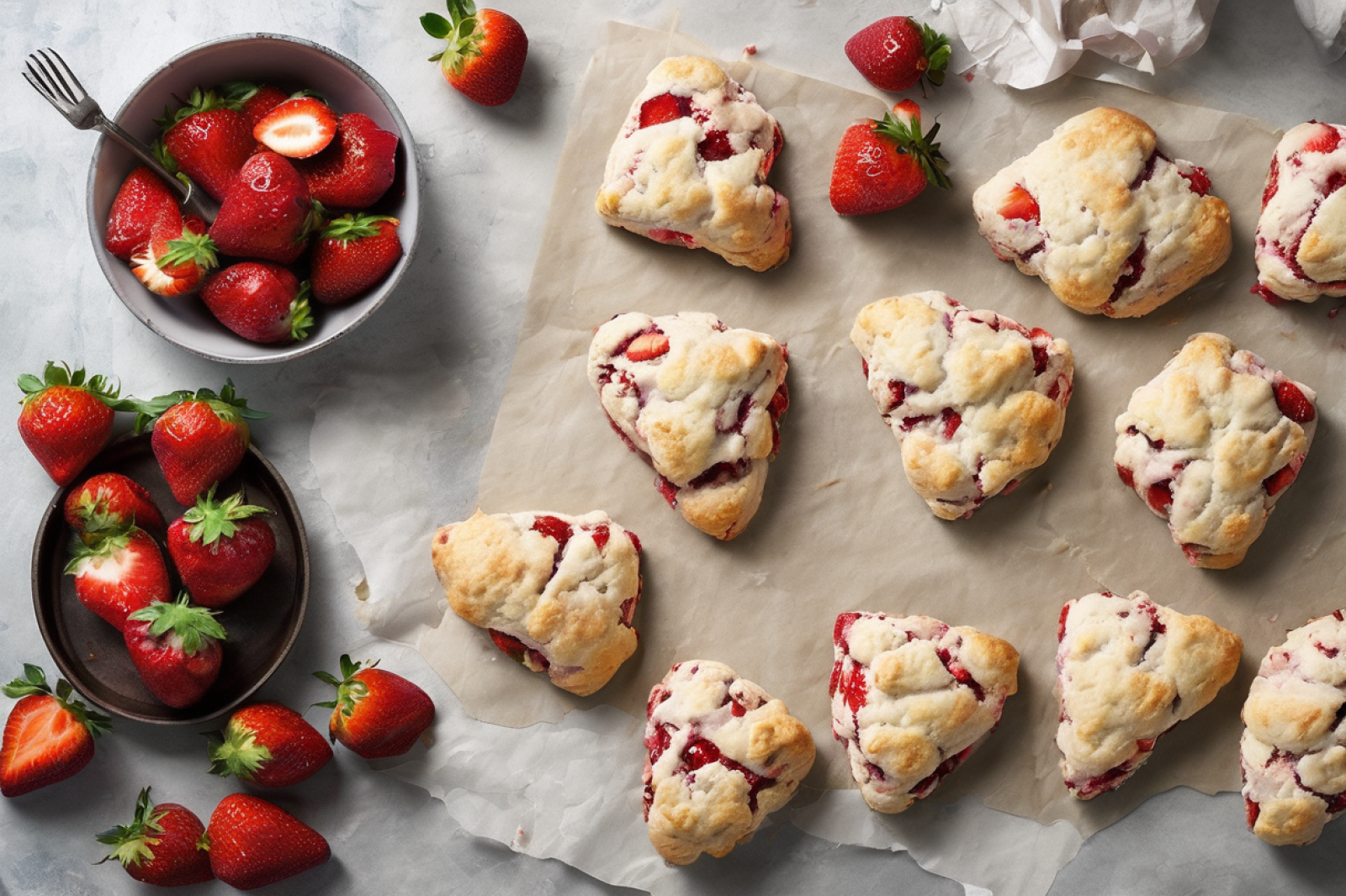 Delicious Strawberry Scones