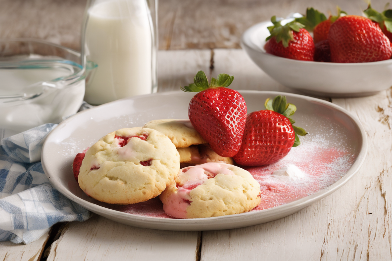 Strawberry Butter Splash Biscuits
