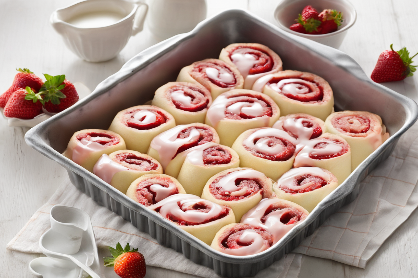 Strawberry Cream Roll-Up