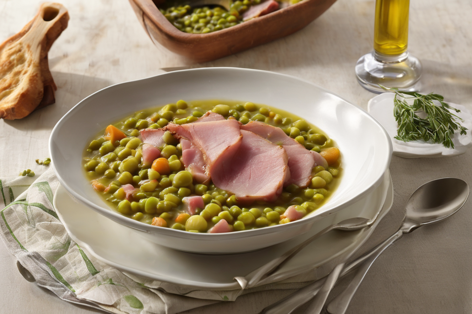 Savory Ham and Split Pea Stew