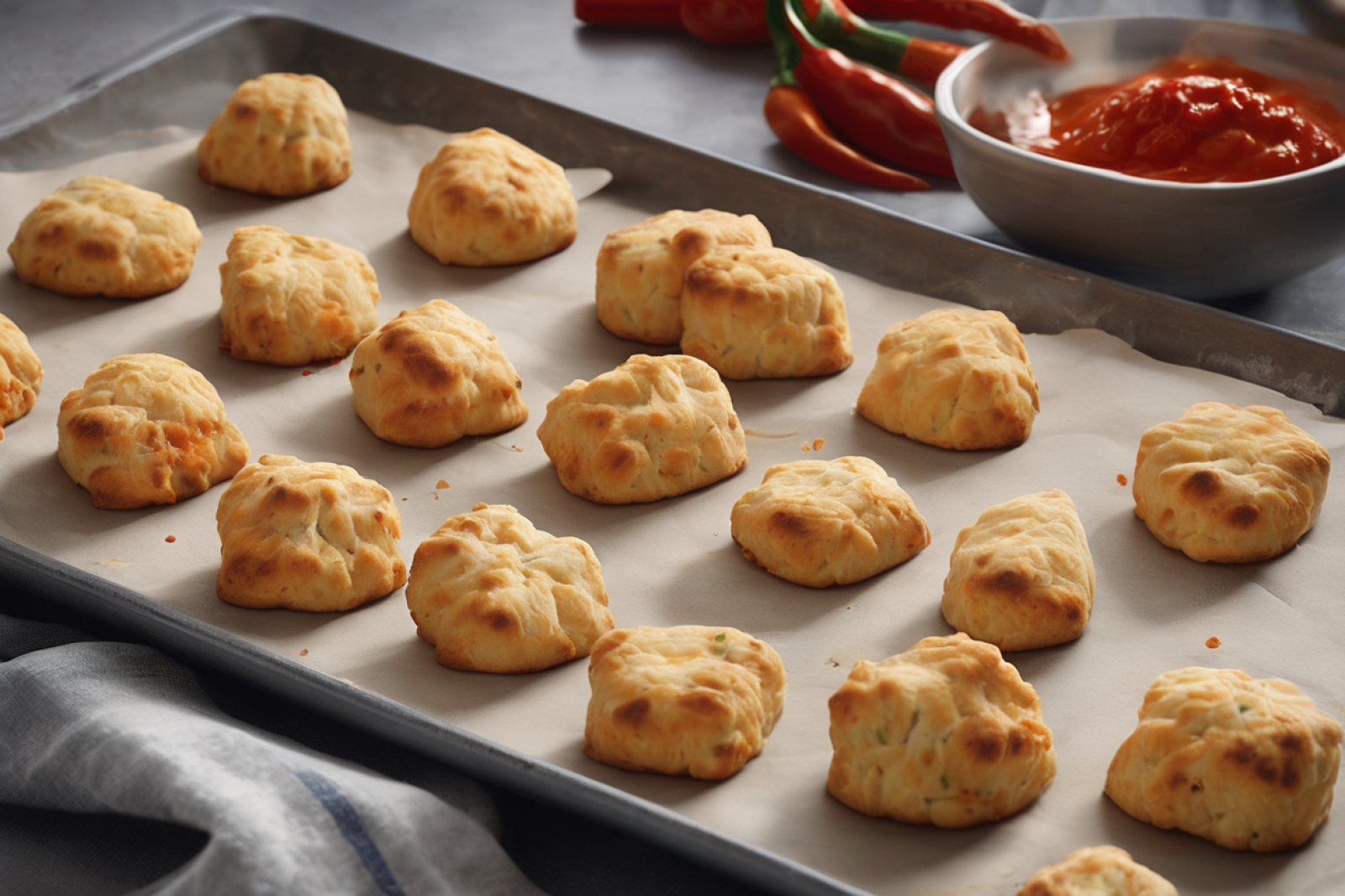 Spicy Sriracha Biscuit Bites