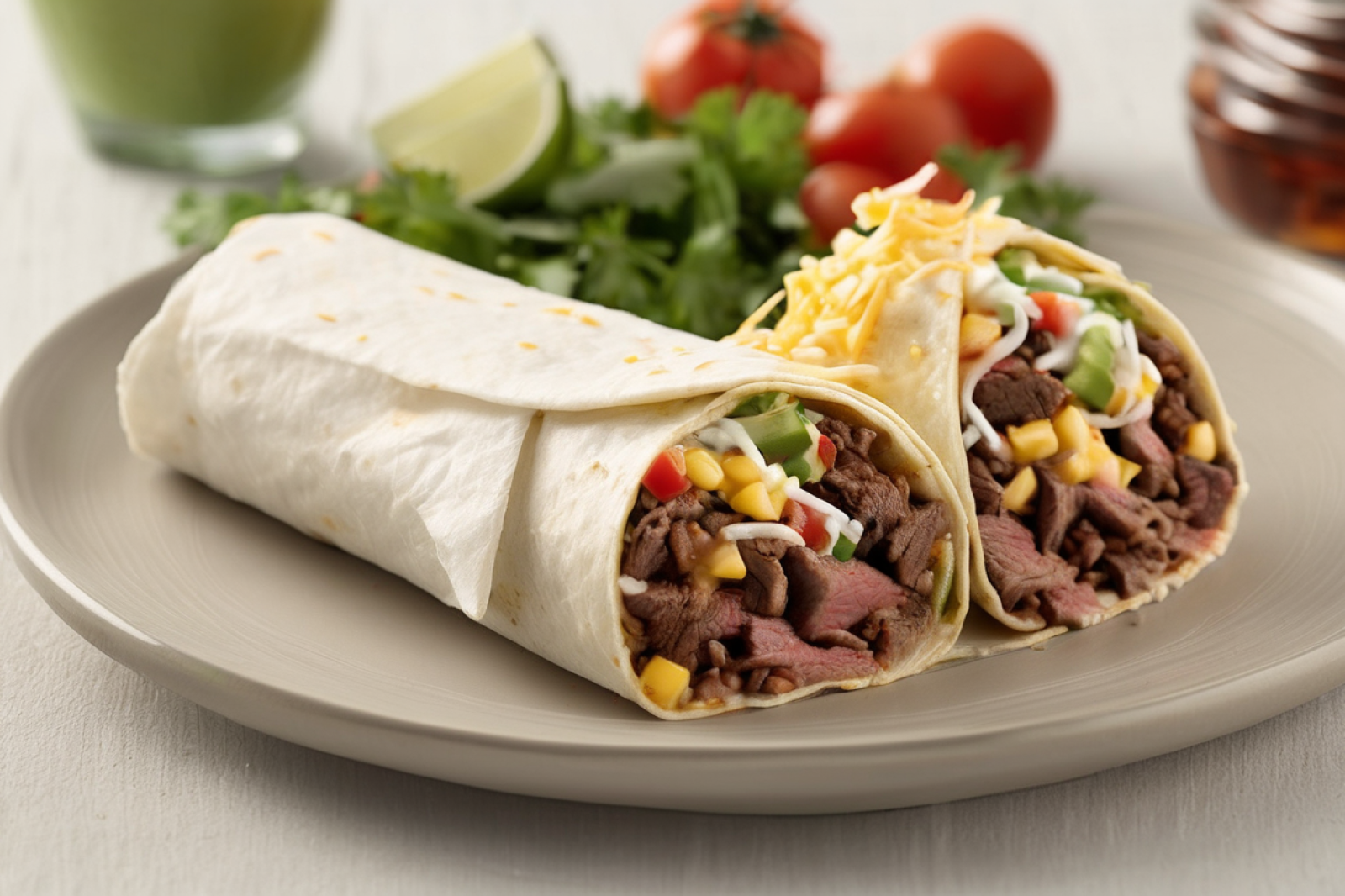 Flavorful Steak Burrito