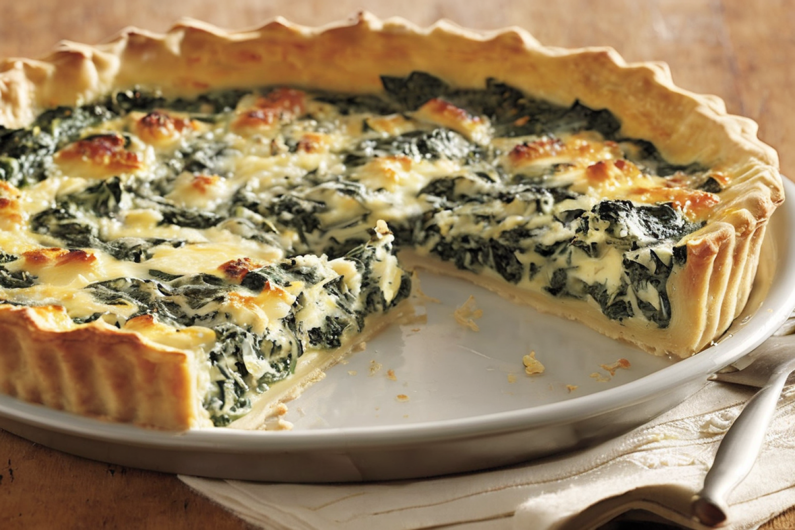 Delicious Spinach and Ricotta Quiche