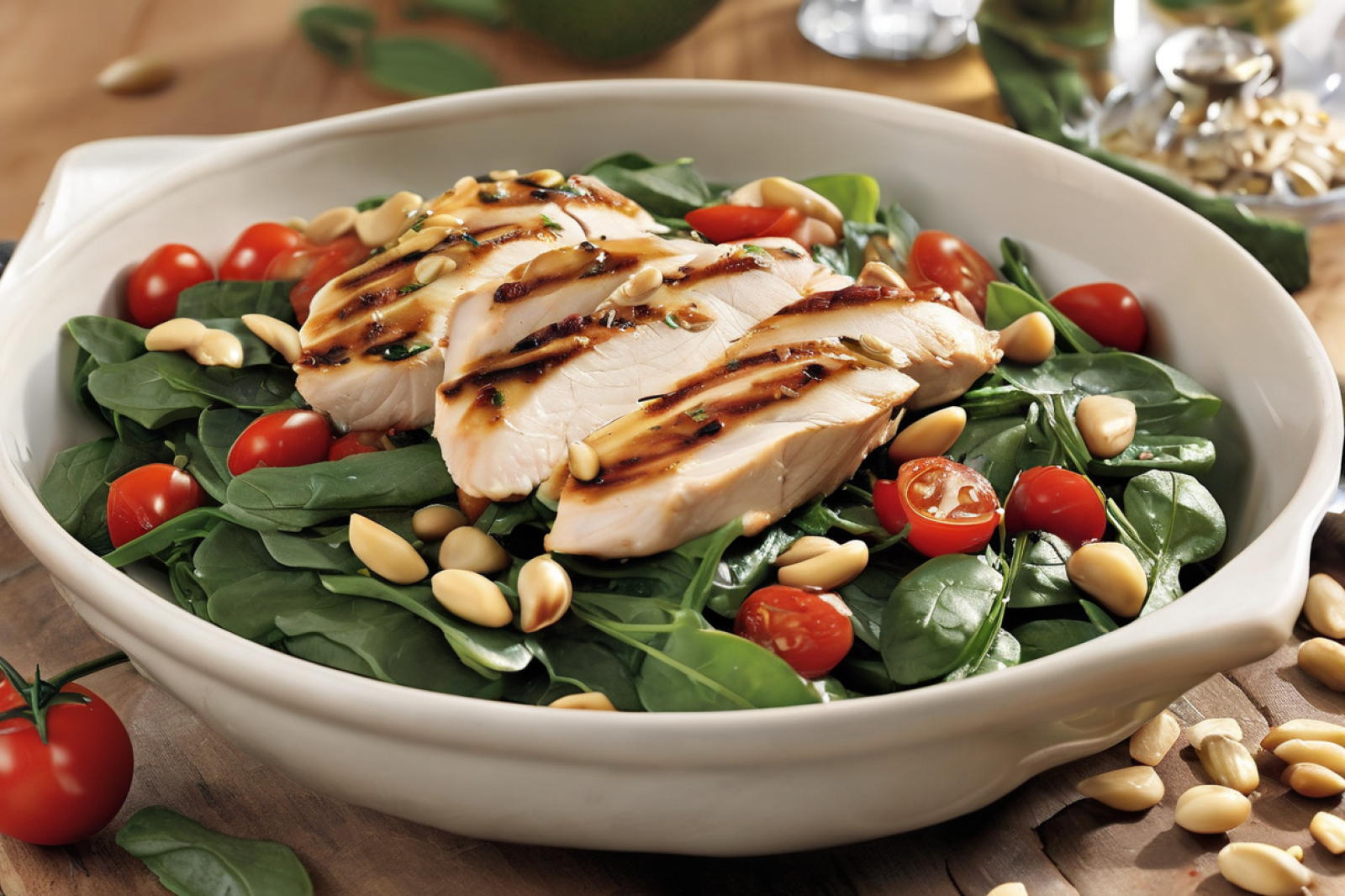 Avocado Chicken Spinach Delight