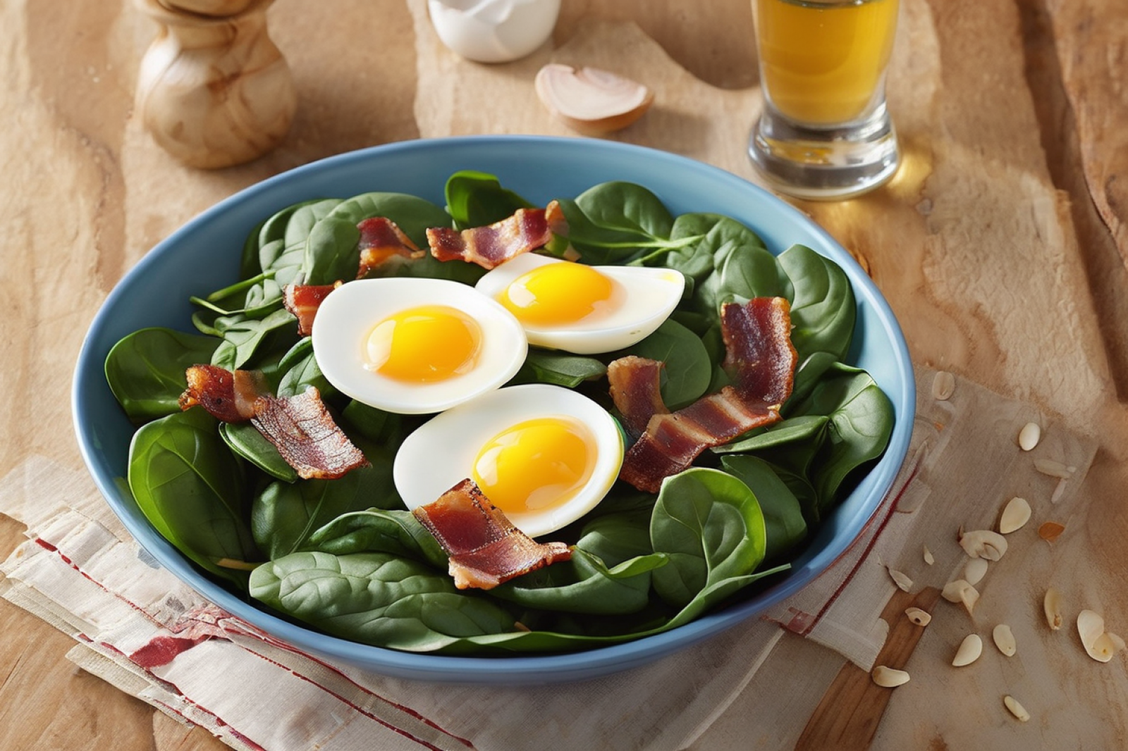 Savory Spinach and Bacon Salad