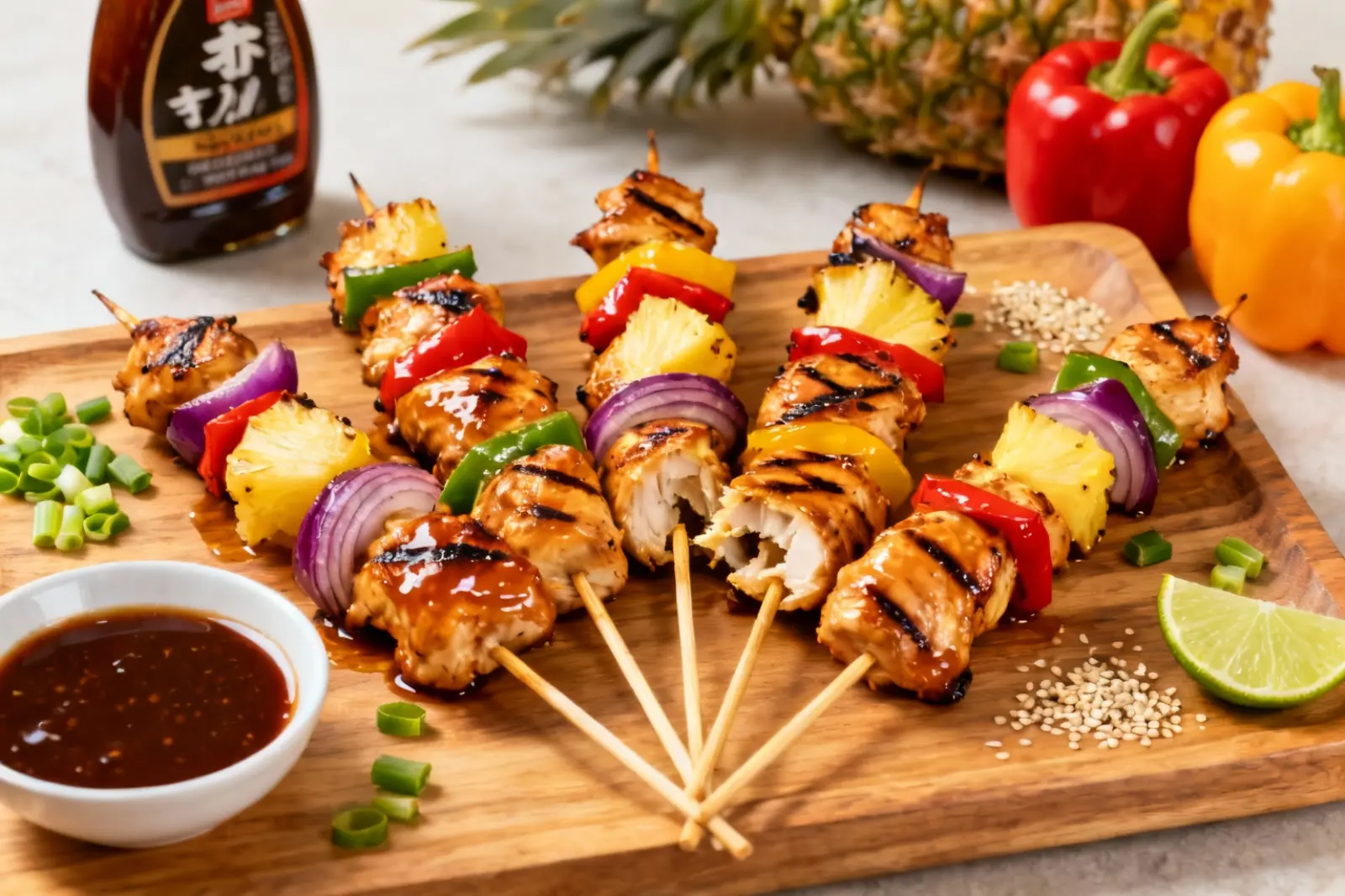 Grilled Teriyaki Chicken Skewers
