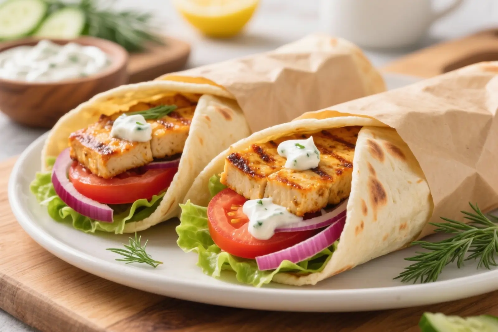 Zesty Tempeh Gyros