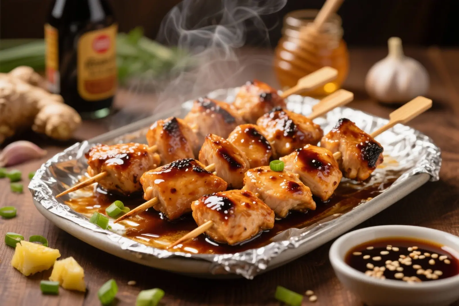 Teriyaki Chicken Skewers Delight