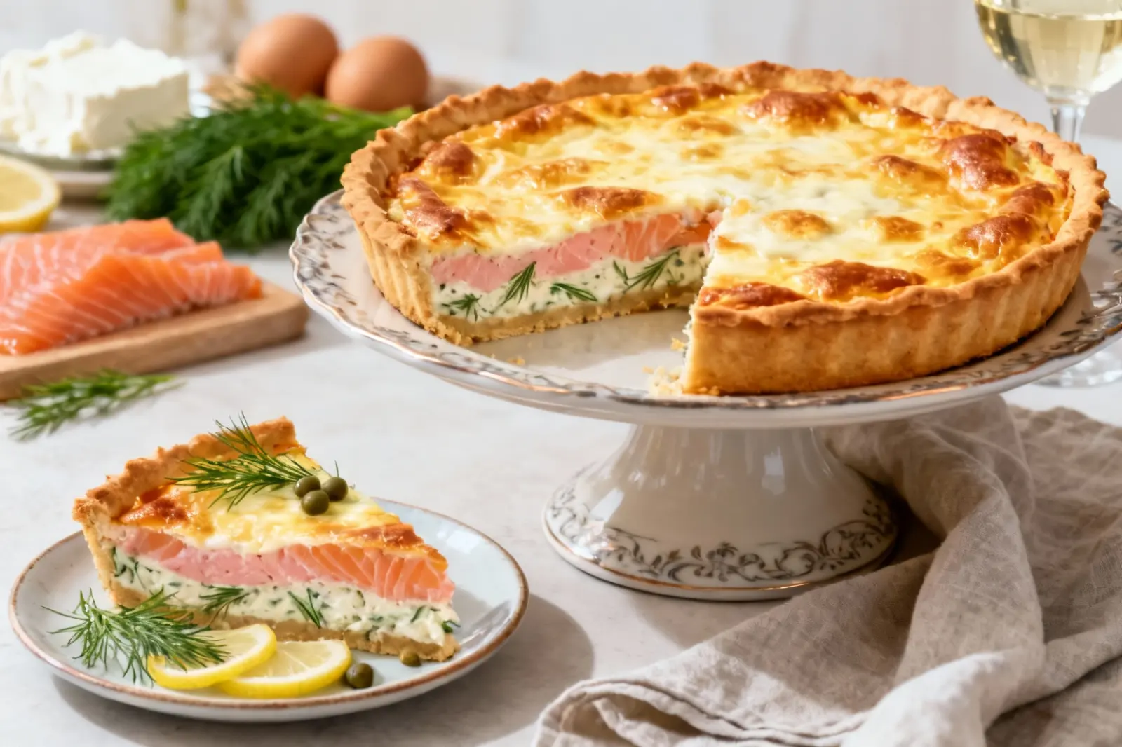 Savory Salmon Quiche