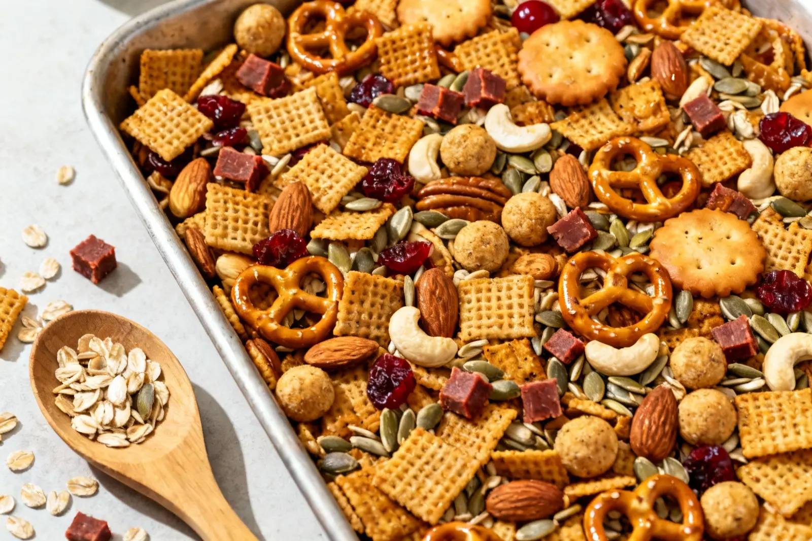 Spicy Crunchy Snack Mix