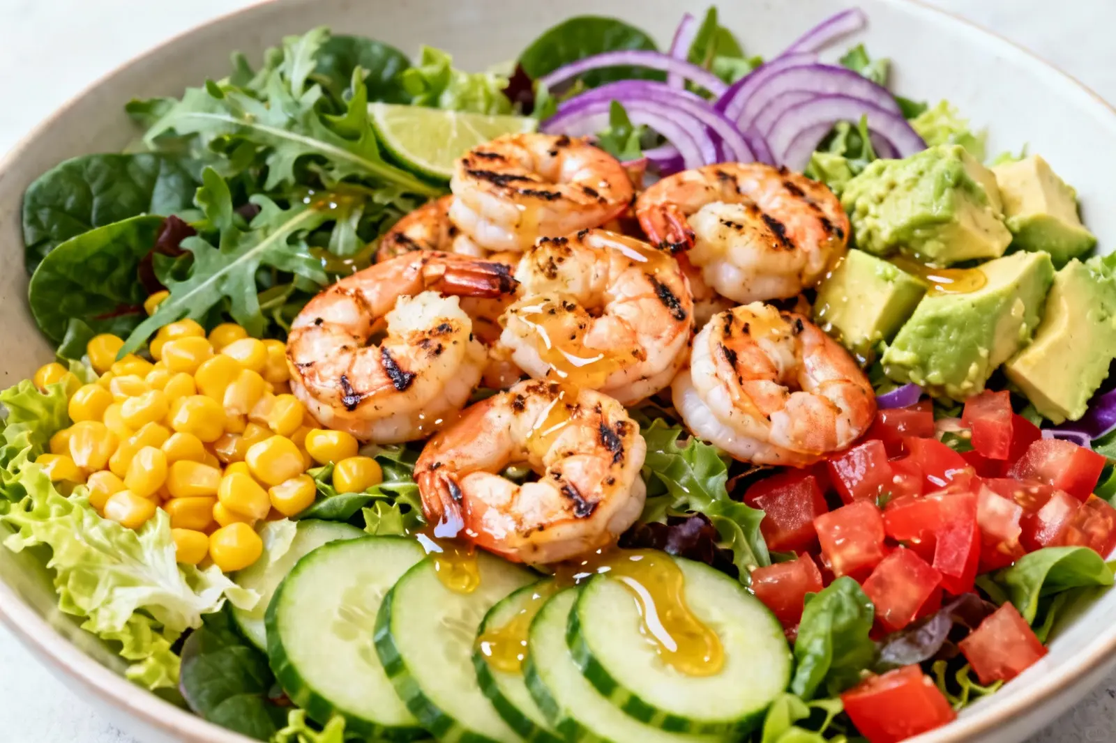 Zesty Grilled Shrimp Salad