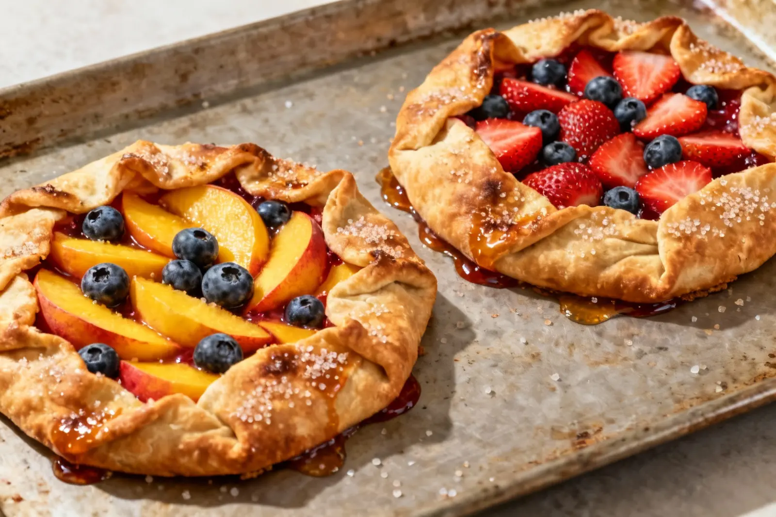 Rustic Summer Fruit Galettes