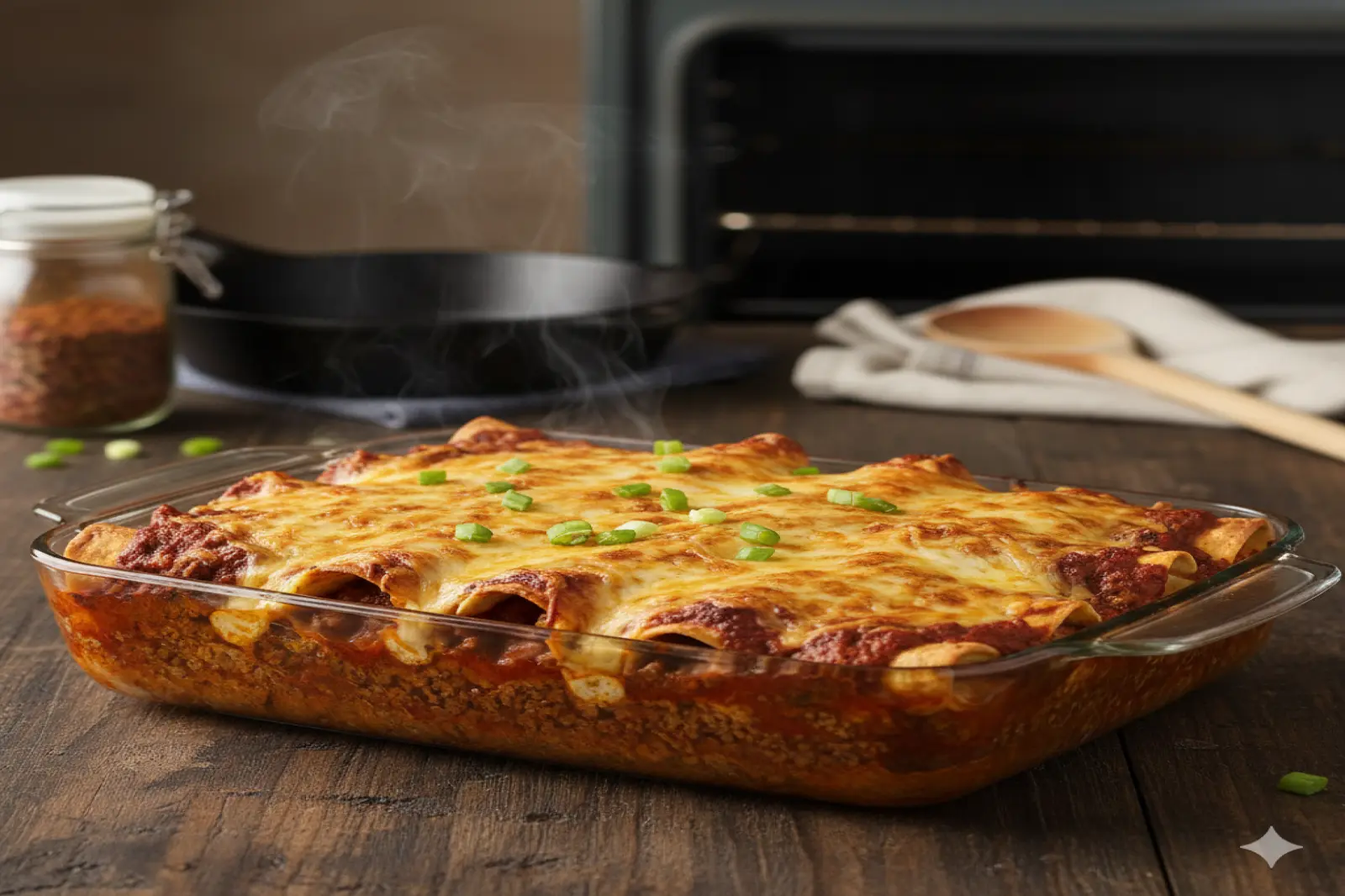 Zesty Tex-Mex Beef Enchiladas