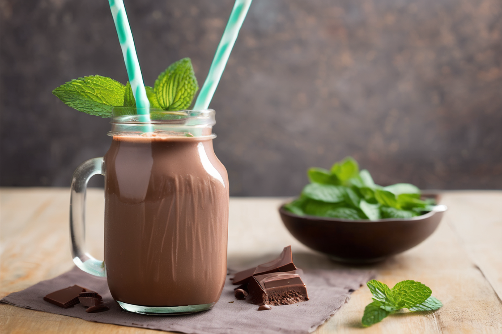 Creamy Chocolate Mint Smoothie