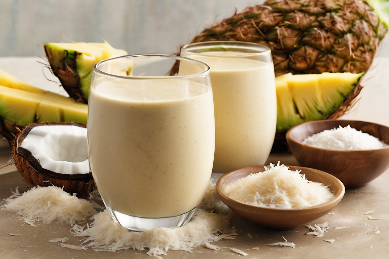 Tropical Tahini Coconut Smoothie