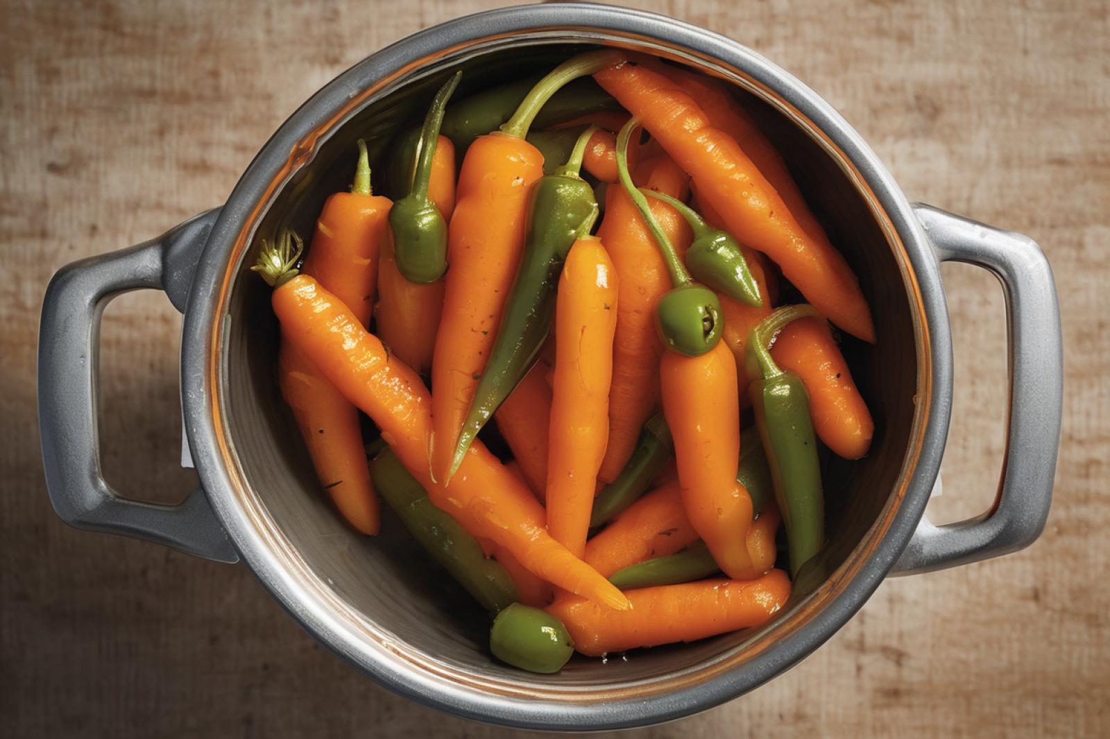 Spicy Pickled Carrots with Jalapeños