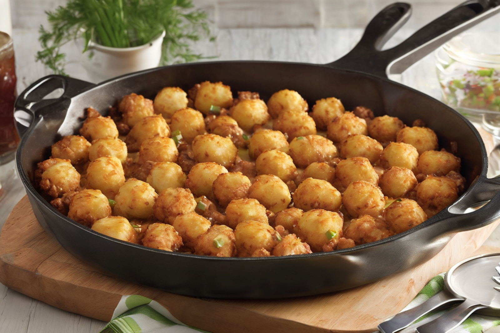 Savory Tater Tot Bake