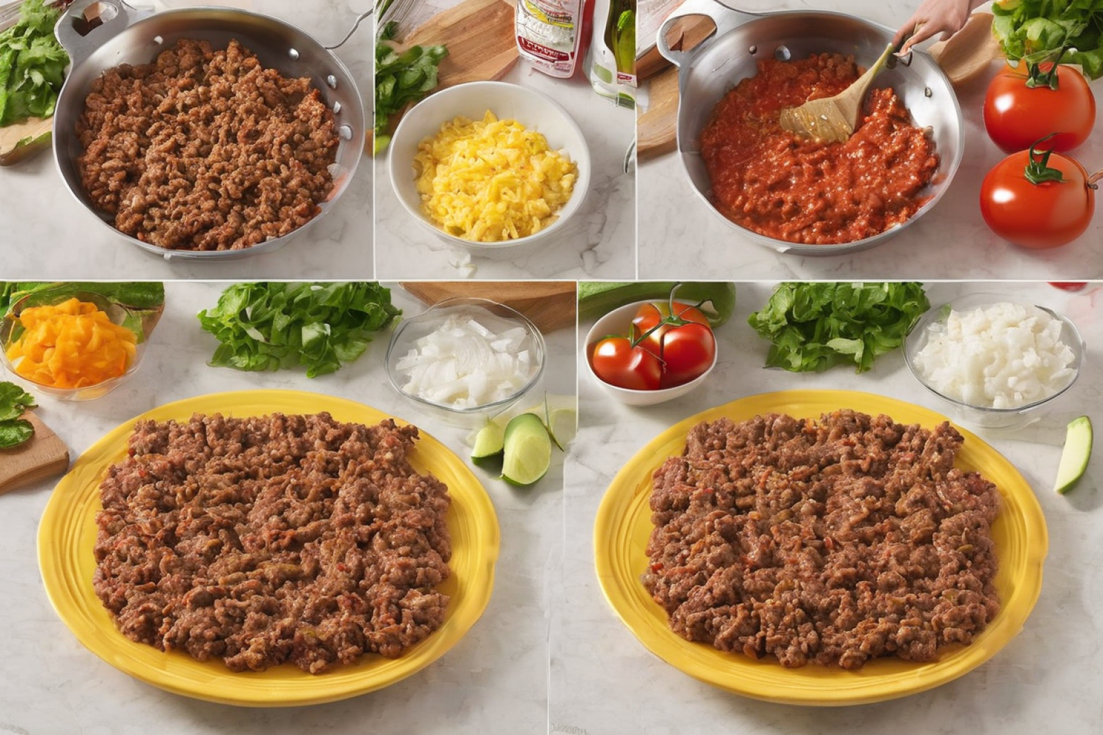 Taco-Style Burger Skillet Delight