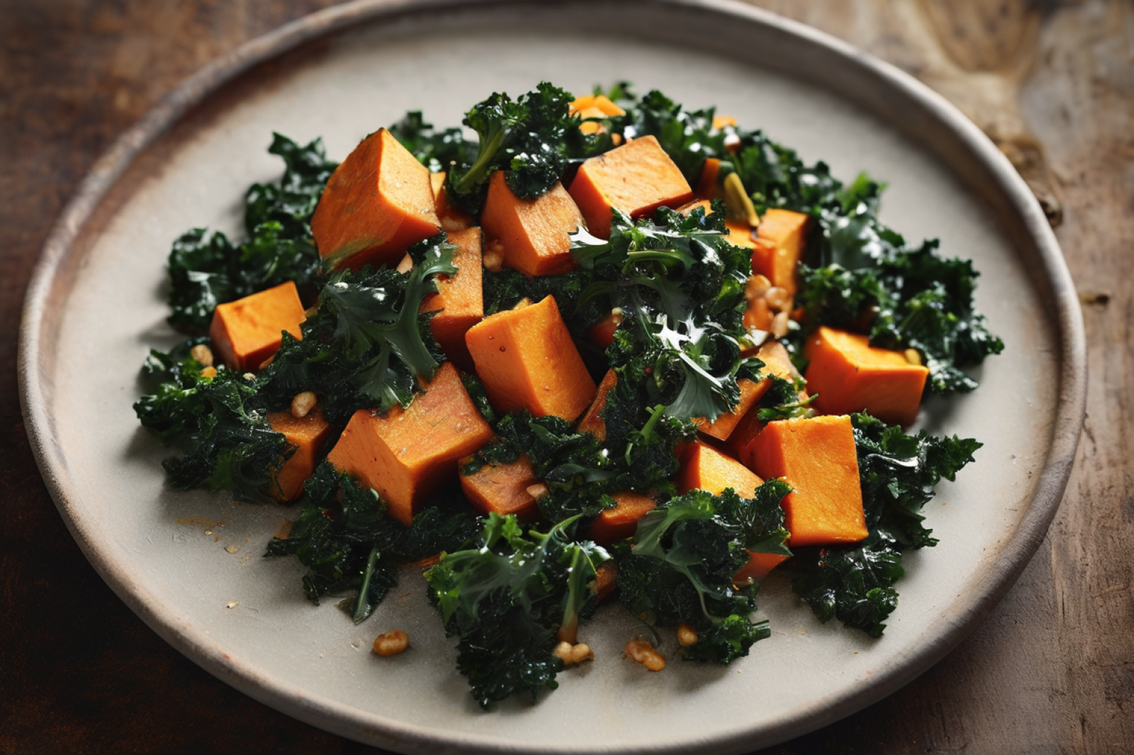 Velvety Sweet Potato and Kale Delight