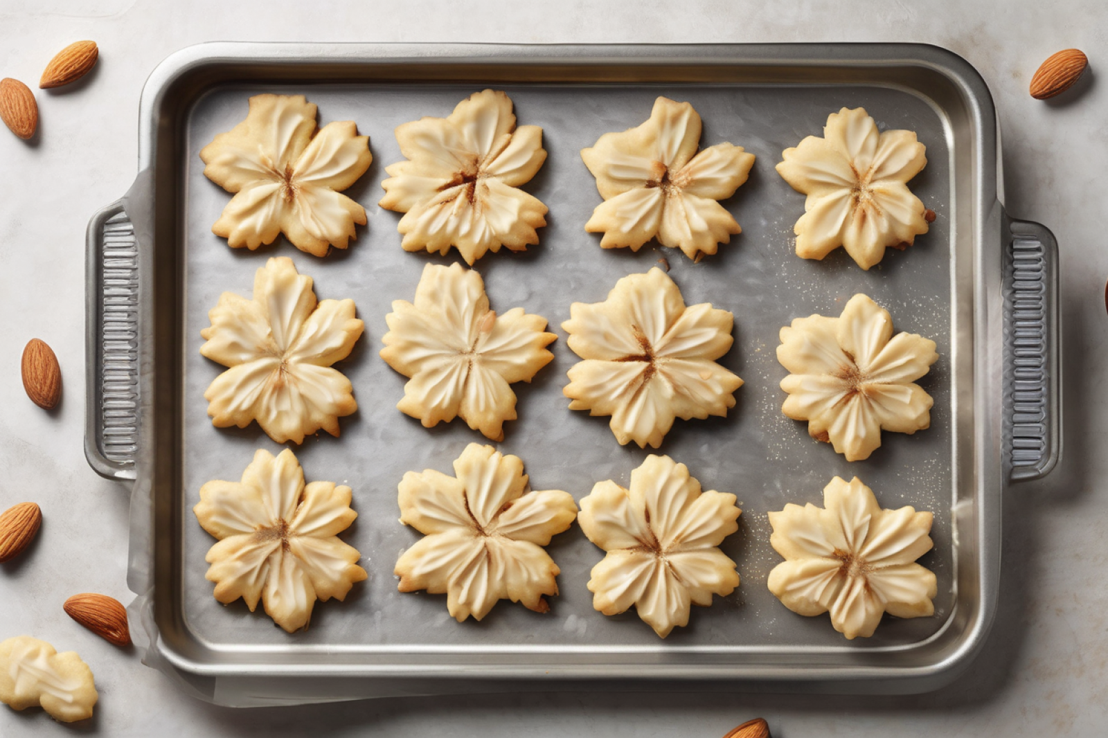 Toasted Almond Spritz Cookies