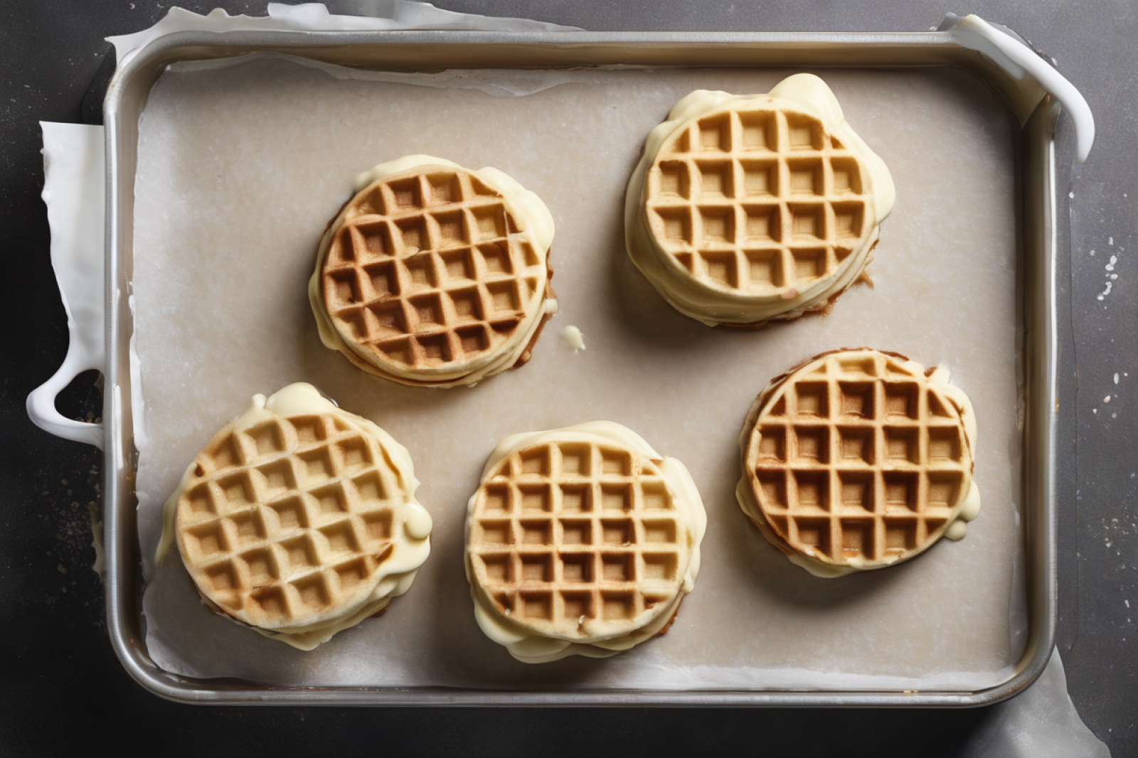 Swedish Waffle Cookie Sandwiches