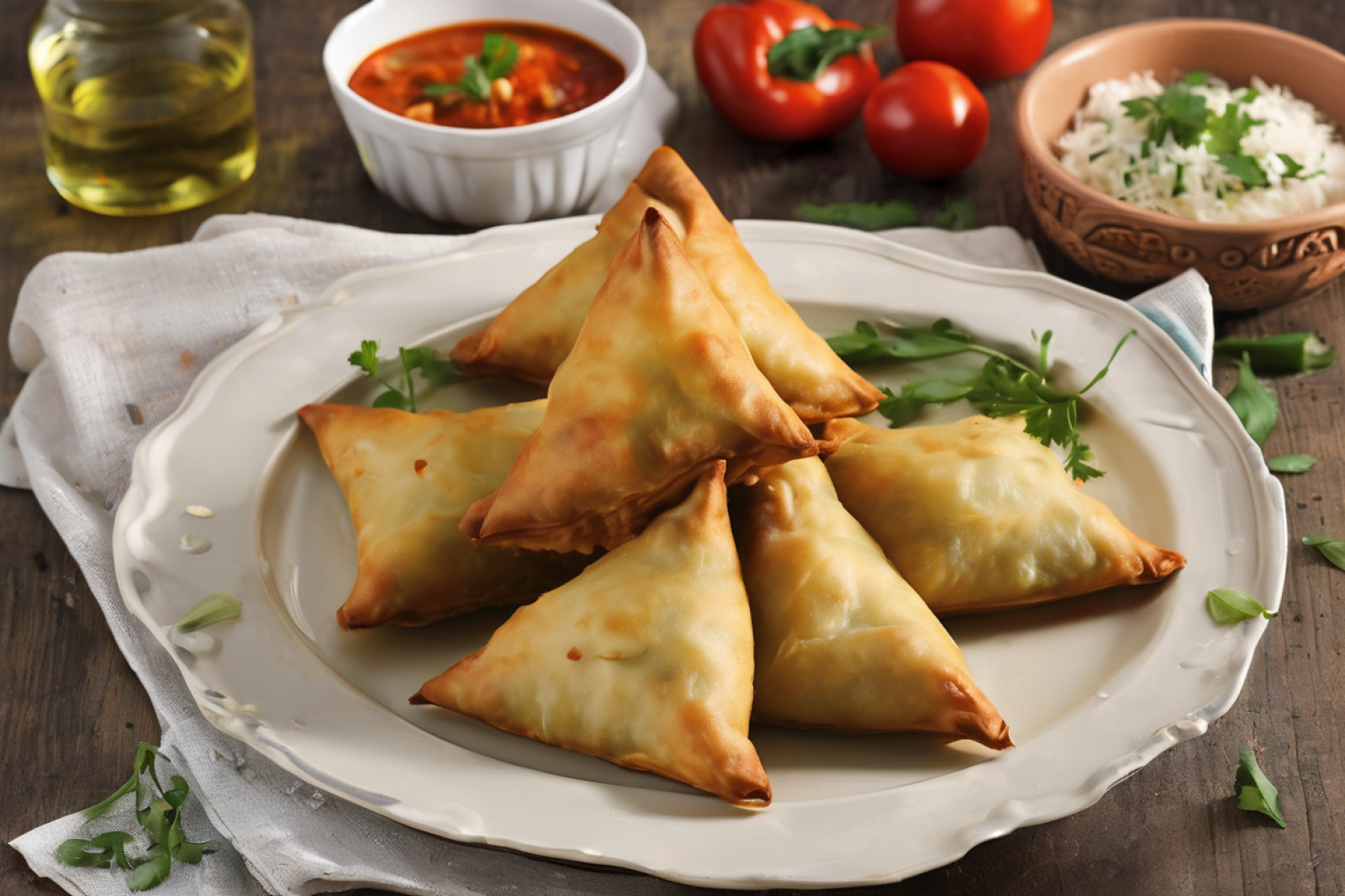 Hearty Vegetable Samosa Bake