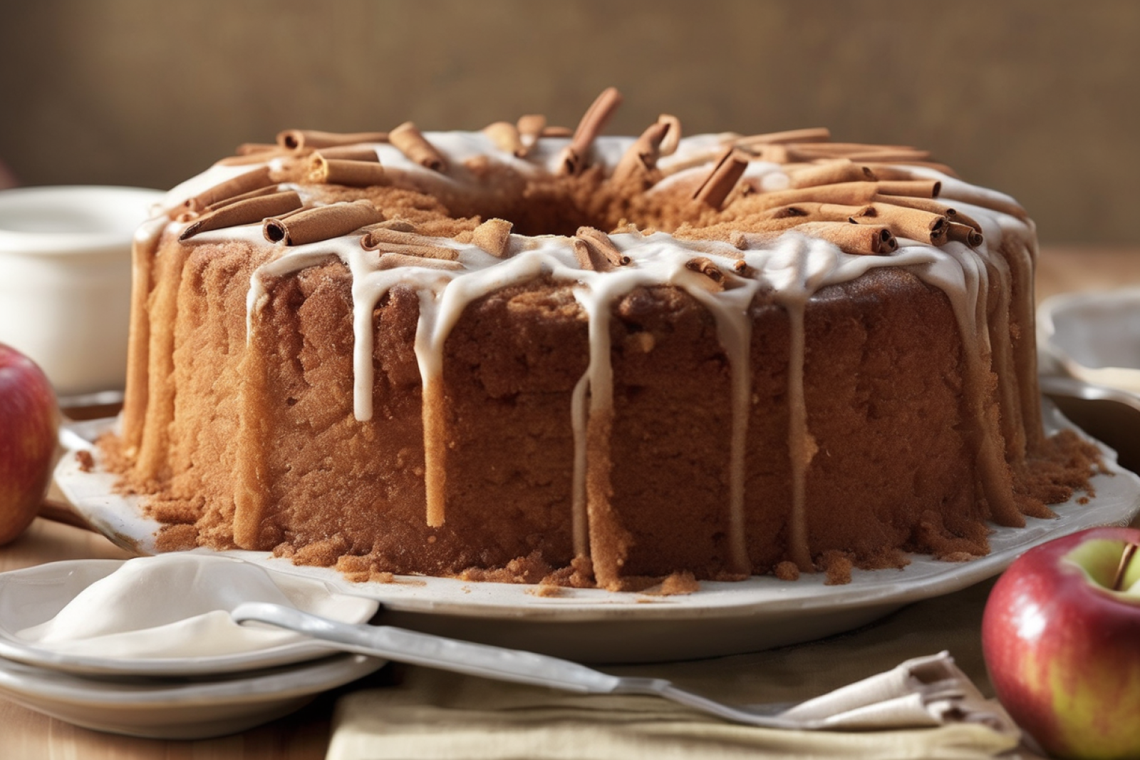 Easy Cinnamon Apple Cake