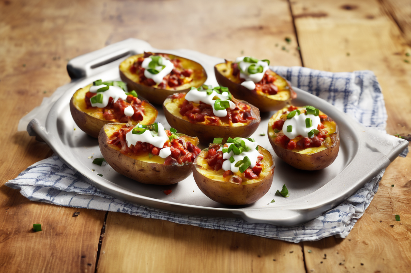Chili-Loaded Potato Skins