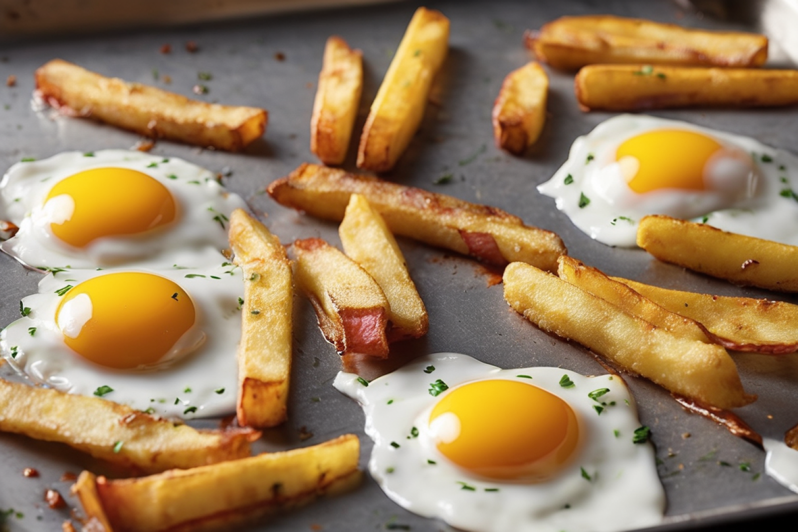Golden Bacon and Egg Fries
