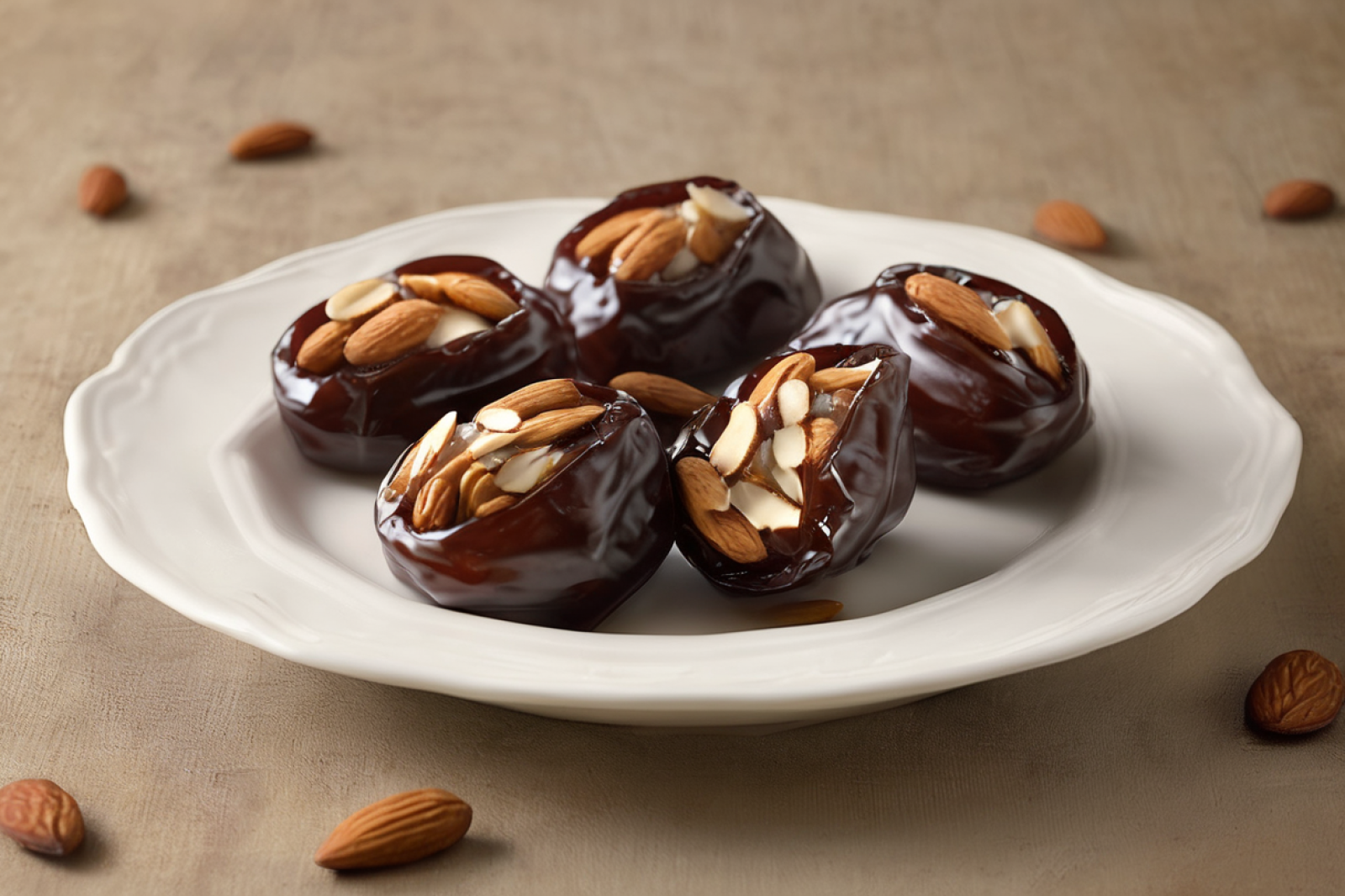 Almond-Filled Date Treats