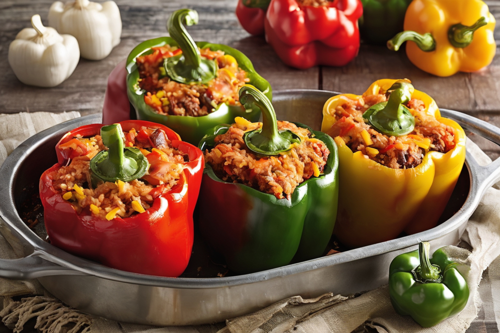 Savory Stuffed Bell Peppers Delight