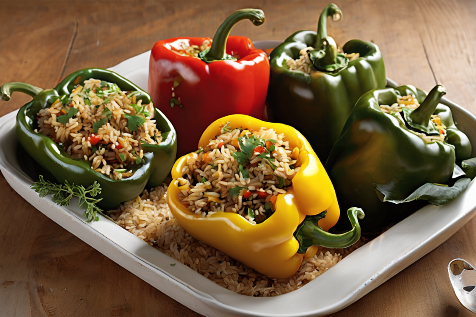 Herb-Infused Stuffed Peppers
