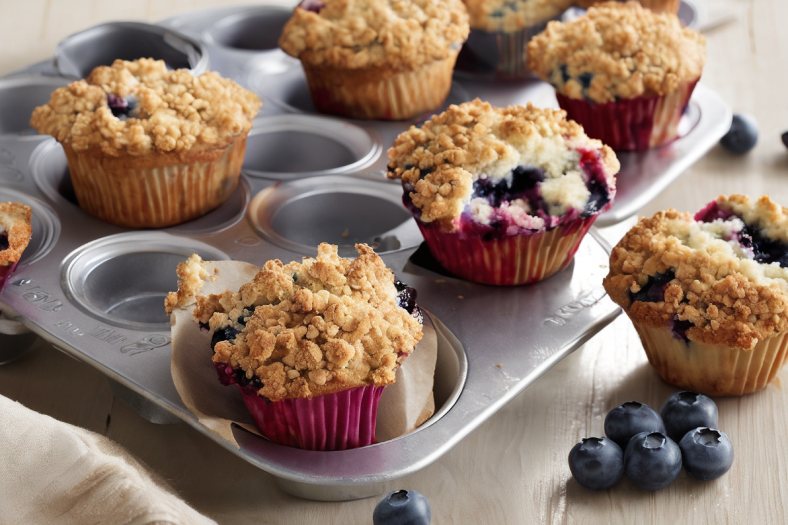 Berry Bliss Muffins with Crispy Crumble