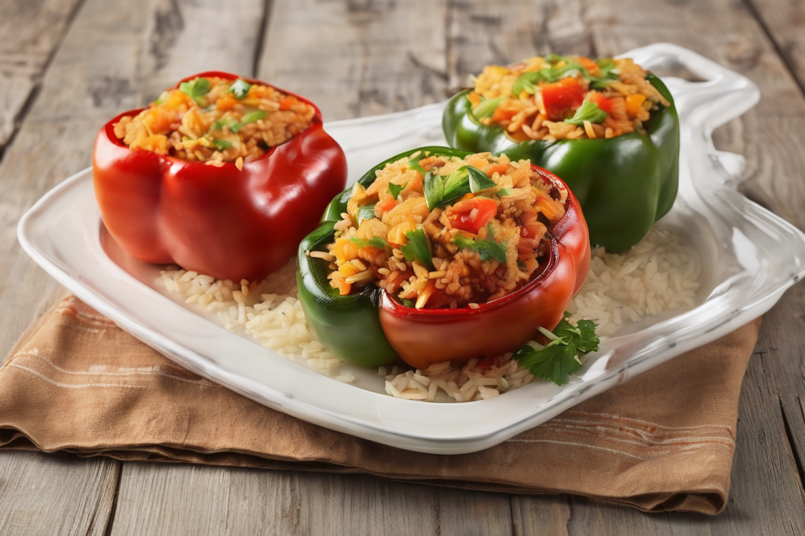 Savory Stuffed Bell Peppers