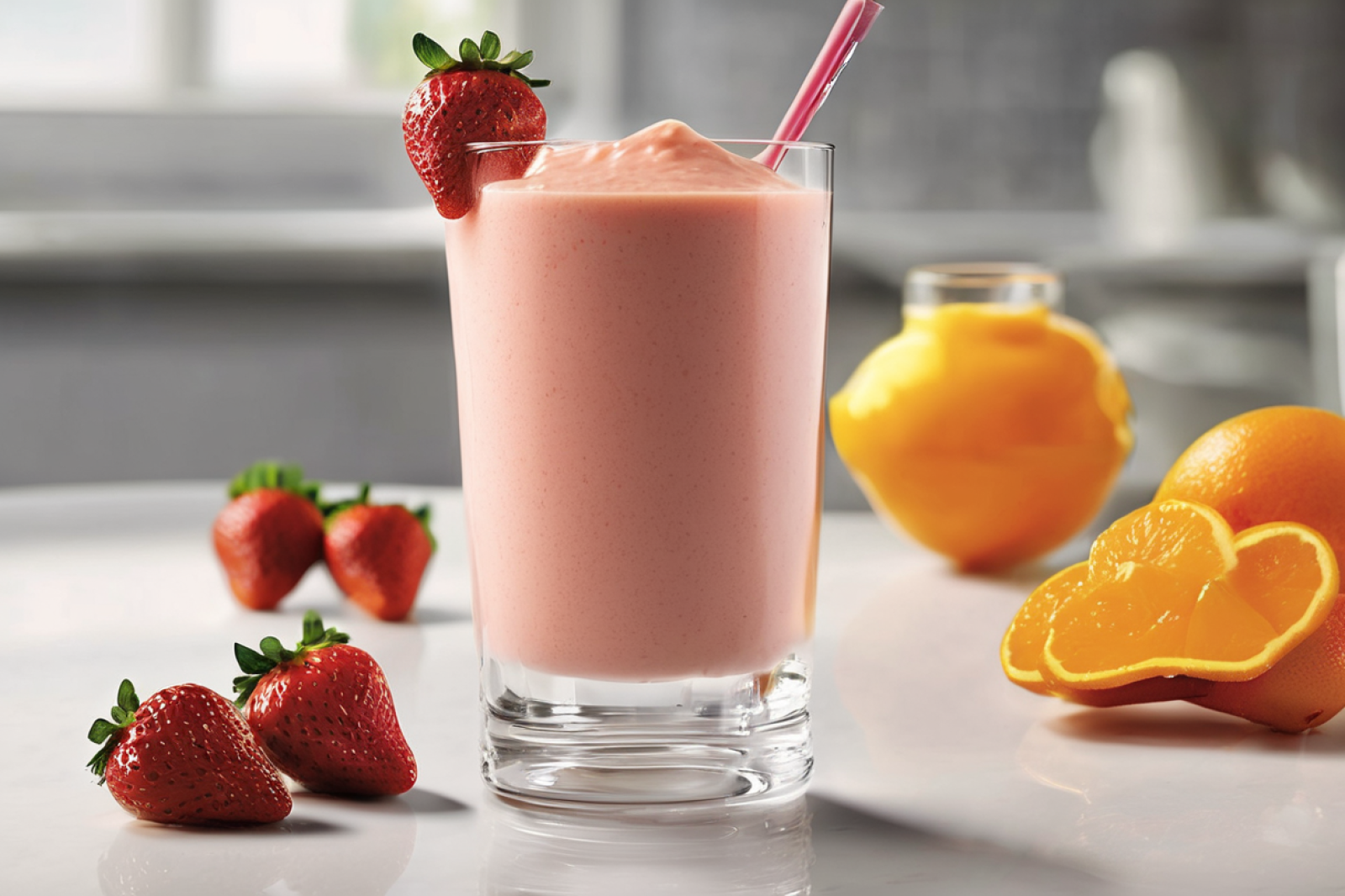 Citrus Strawberry Banana Smoothie Delight