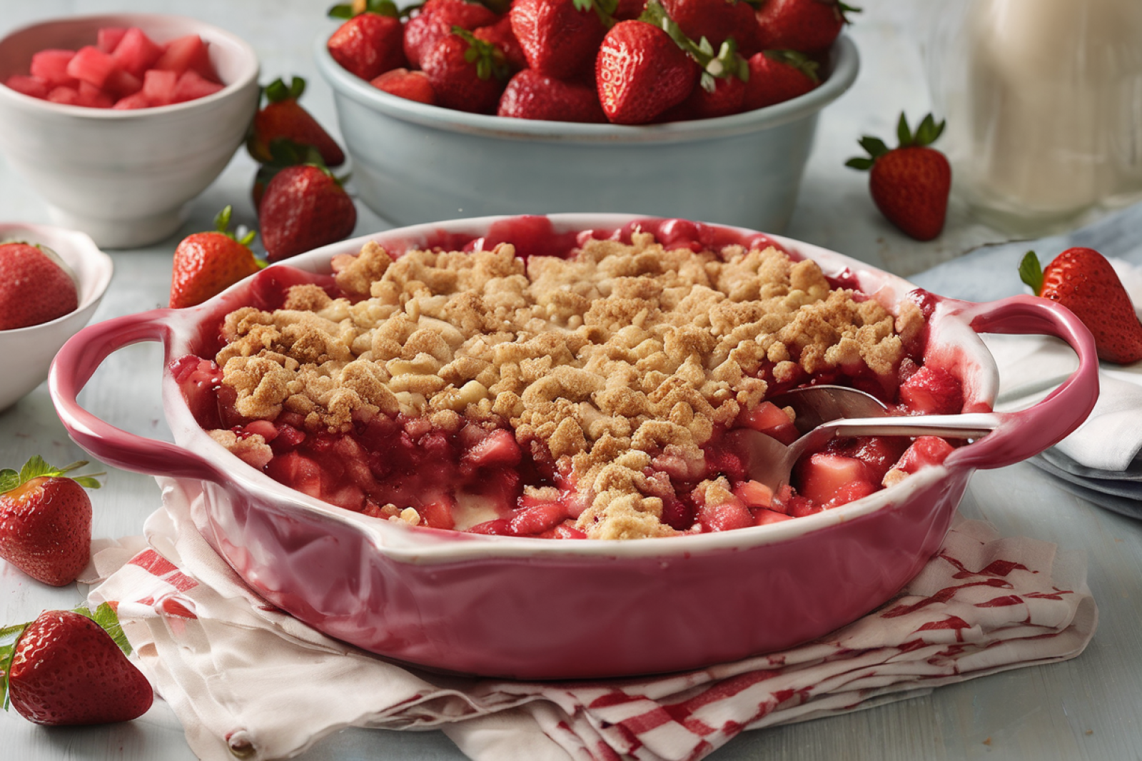 Strawberry Rhubarb Crumble