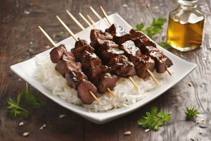 Grilled Teriyaki Beef Skewers