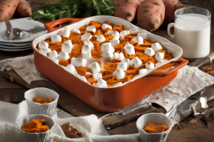 Sweet Potato Casserole with Marshmallow Topping