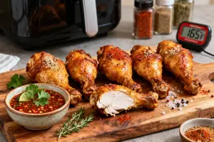 Crispy Air-Fried Chicken Drumsticks