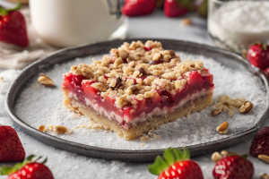 Strawberry Crumble Bliss Bars