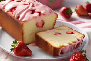 Creamy Strawberry Pound Cake