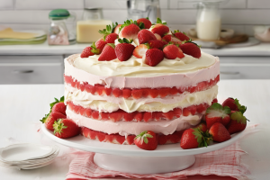 Strawberry Delight Layer Cake